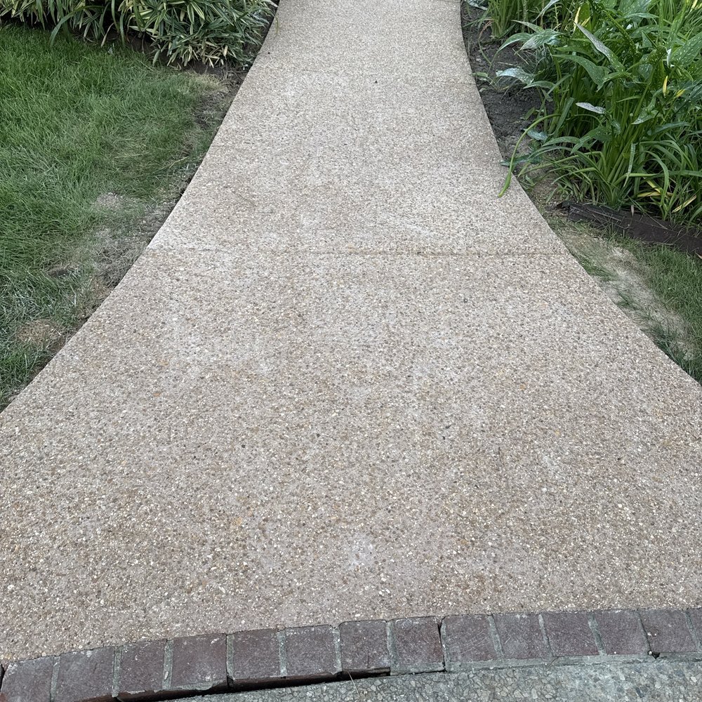 Virginia Beach Hardscapes - New aggregate sidewalk - Masonry/Concrete Near Me - Virginia Beach, Virginia
