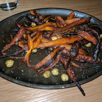 Hide - Vegan dish at Hide. Carrot, garbanzo beans. - Cocktail Bars Near Me - Dallas, Texas Hide - Vegan dish at Hide. Carrot, garbanzo beans. - Cocktail Bars Near Me - Dallas, Texas