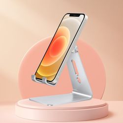 Celltech - Adjustable Aluminum Phone Stand for Desk and Tabletop