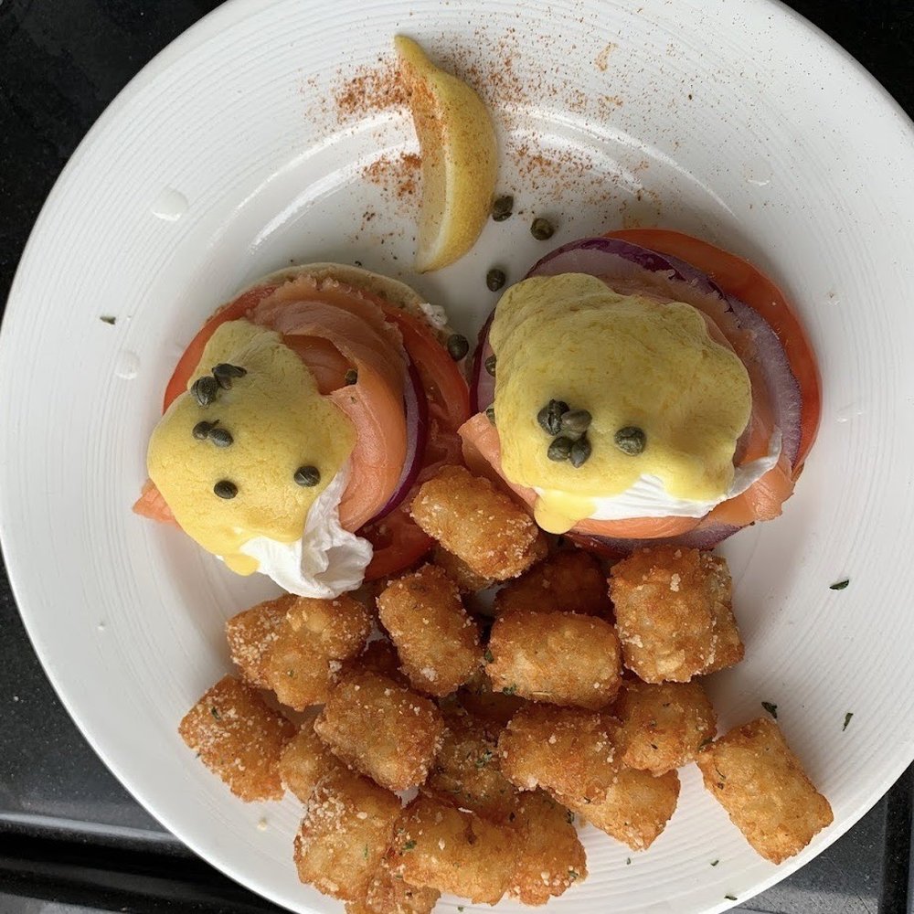 Bay Local Eatery - Cold-smoke salmon Benedict - New American Near Me - Virginia Beach, Virginia Bay Local Eatery - Cold-smoke salmon Benedict - New American Near Me - Virginia Beach, Virginia