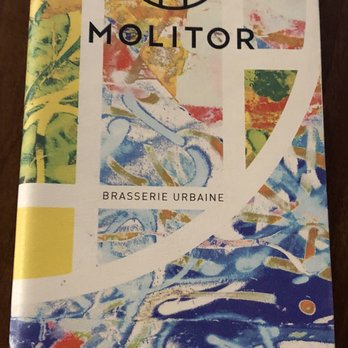 Molitor Brasserie Urbaine - Nice artwork on little folder that contains your bill. - French Near Me - Paris, 75