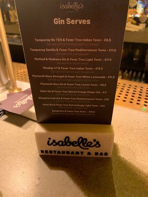 Menu photo 5 isabelle's Dublin, D