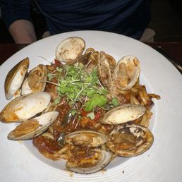 Spicy seafood pasta