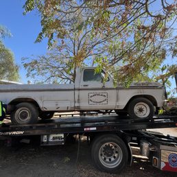Vintage truck towed by Augie Vintage truck towed by Augie