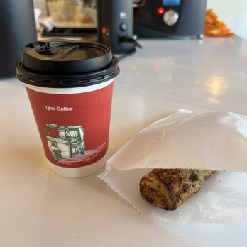 Qisa Coffee - Arabic tea lightly sweetened to go and a chicken roll (so tasty!!) - Coffee & Tea Near Me - Sacramento, California Qisa Coffee - Arabic tea lightly sweetened to go and a chicken roll (so tasty!!) - Coffee & Tea Near Me - Sacramento, California