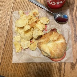 Tim Hortons - Tiny BLT sandwich. It was about 4 bites. Delicious flavor just not the usual size.