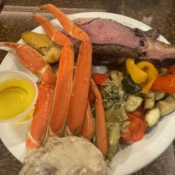 Robert's Buffet - Crab legs, prime rib, vegggies