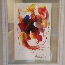 The beautiful white floating frame. The beautiful white floating frame.