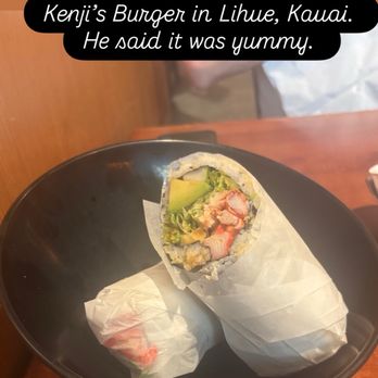 Kenji Burger - Kenji's in Lihue  - lobster roll - Burgers Near Me - Lihue, Hawaii