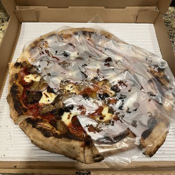 Peyton's Pie Company - Covered to protect pizza when getting take out - Pizza Near Me - Flowery Branch, Georgia