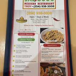 Jaliscos Troy - Menu