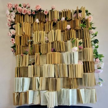 Nour's Cafe - Book wall display - Cafes Near Me - Sacramento, California