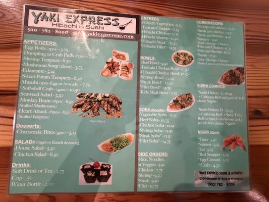Menu photo 2 Yaki Express - Wilmington Wilmington, NC Menu photo 2 Yaki Express - Wilmington Wilmington, NC