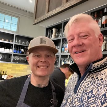 Eldr - Gracious owner Brian and I in a selfie near the bar. - American Near Me - Seattle, Washington Eldr - Gracious owner Brian and I in a selfie near the bar. - American Near Me - Seattle, Washington