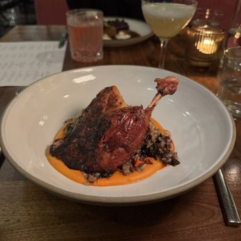 Redbird - Confit Duck Leg (ig: @nigirigirlsforever) - New American Near Me - Los Angeles, California Redbird - Confit Duck Leg (ig: @nigirigirlsforever) - New American Near Me - Los Angeles, California
