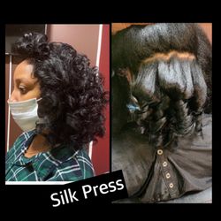 Tanisha's Hair Design'z - Diva cut with silk press