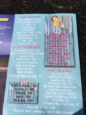 Menu photo 4 Java Joint Beachside Grill Flagler Beach, FL
