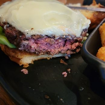 Courthaus Social - Classic Burger may have been a tad medium rare but was still delicious! - Sports Bars Near Me - Arlington, Virginia