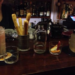 Ego - Breadsticks and veggie sticks, and the best cocktails around!