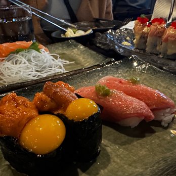 Fúdo - Uni w/ quail egg, otoro w/ real wasabi - Asian Fusion Near Me - Chamblee, Georgia