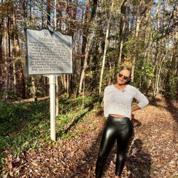 Oconee Station Historic Site - Historical marker of oconee town