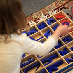 Pacific First Montessori - Movable alphabet