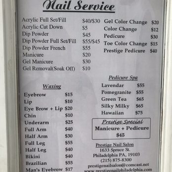 Prestige Nail Salon - Pricing list - Nail Salons Near Me - Philadelphia, Pennsylvania Prestige Nail Salon - Pricing list - Nail Salons Near Me - Philadelphia, Pennsylvania