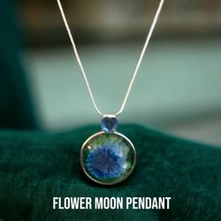 Flower moon pendant