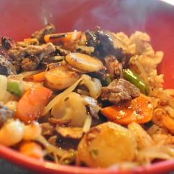 Genghis Grill - Steak & Shrimp+Brown Rice Bowl