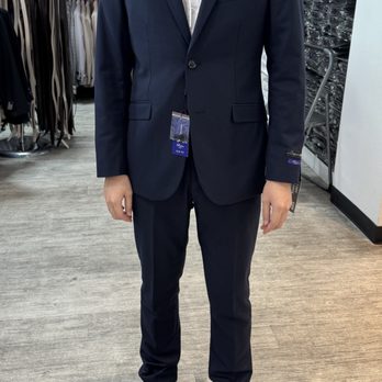 LA Suit Outlet - Navy Jackets 38R and pants 30W. Pants were hemmed on-site and done within an hour! (Slim fit) - Outlet Stores Near Me - Los Angeles, California