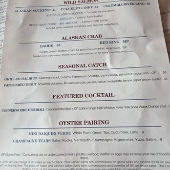 Elliott's Oyster House - menu - Seafood Near Me - Seattle, Washington Elliott's Oyster House - menu - Seafood Near Me - Seattle, Washington