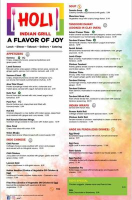 Menu photo 8 Holi Indian Grill Panama City, FL Menu photo 8 Holi Indian Grill Panama City, FL