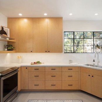 HDR Remodeling - a modern kitchen with wood cabinets - General Contractors Near Me - Emeryville, California
