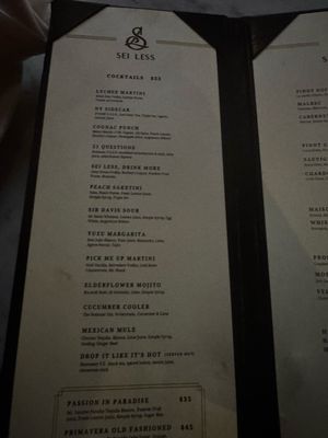 Menu photo 8 Sei Less New York, NY Menu photo 8 Sei Less New York, NY