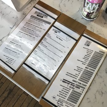Recreational Coffee - Menus for the cafe - Coffee & Tea Near Me - Long Beach, California Recreational Coffee - Menus for the cafe - Coffee & Tea Near Me - Long Beach, California