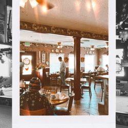 The Red Hen Cafe - Cozy interior+Hubby