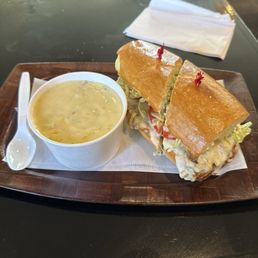 Godfather baguette and soup of the day