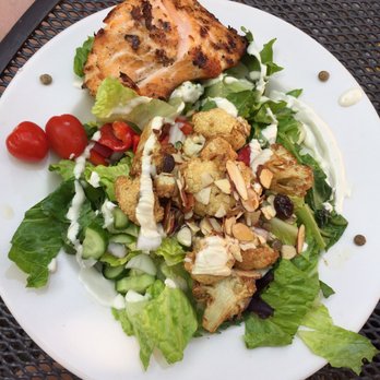The Grape Leaf - Cauliflower salad with salmon - Mediterranean Near Me - Louisville, Kentucky