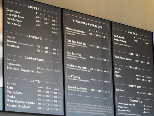 Menu photo 6 Peet’s Coffee Yorba Linda, CA Menu photo 6 Peet’s Coffee Yorba Linda, CA