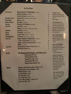 Menu photo 8 Carver's Steak & Chops San Diego, CA
