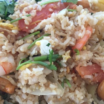 Saing Thai Cuisine - Delicious Fried Rice..!! Very large and delicious portion of fried rice with shrimp, chicken, nuts and pineapple! - Thai Near Me - Tucson, Arizona Saing Thai Cuisine - Delicious Fried Rice..!! Very large and delicious portion of fried rice with shrimp, chicken, nuts and pineapple! - Thai Near Me - Tucson, Arizona