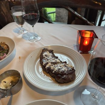 Brenner's on the Bayou - New York 14oz AKAUSHI NY STRIP - Steakhouses Near Me - Houston, Texas