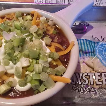 JoJo's Shake Bar - Orlando - Cup of beef chili with extra green onions - $6.50 - Desserts Near Me - Orlando, Florida JoJo's Shake Bar - Orlando - Cup of beef chili with extra green onions - $6.50 - Desserts Near Me - Orlando, Florida
