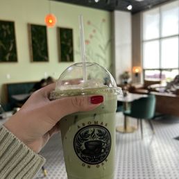 mint matcha latte mint matcha latte