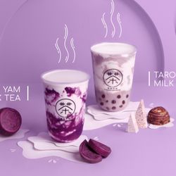 Moge Tee - Lakewood - Taro milk and Purple potato milk tea