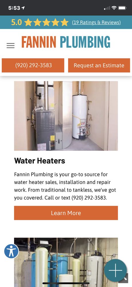 Slide of Fannin Plumbing