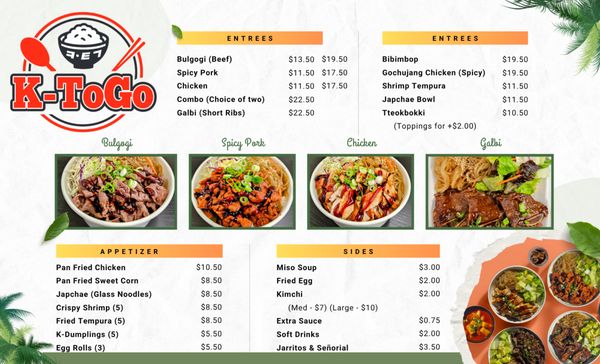 Menu photo 1 K-ToGo San Bernardino, CA Menu photo 1 K-ToGo San Bernardino, CA