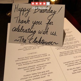 The Clocktower - A lovely welcome note. - British Near Me - New York, New York The Clocktower - A lovely welcome note. - British Near Me - New York, New York