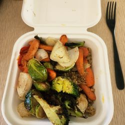 The Hub - Social Good Brews - Quinoa Bowl to go. This was ok. Quite plain and dry. I would not order again as not worth the price.$8
