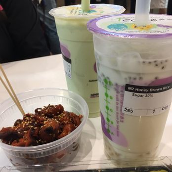 i-Tea - Honey brown rice milk tea is my favorite , plus chia seed , healthy ~~~ - Bubble Tea Near Me - San Leandro, California